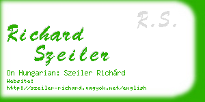richard szeiler business card
